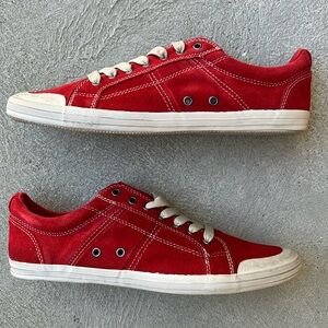 Kenneth Cole Reaction House Blend Suede Sneaker - Size 10.5 - Red